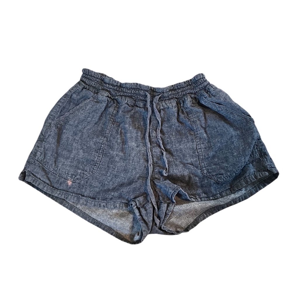 Blue Linen Shorts | Size Small